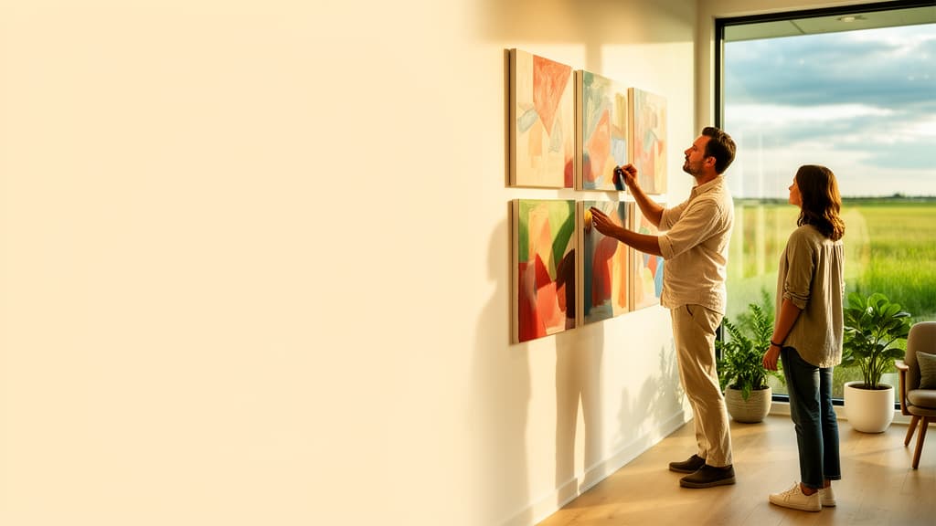 Visitors enjoying a contemporary local gallery and studio